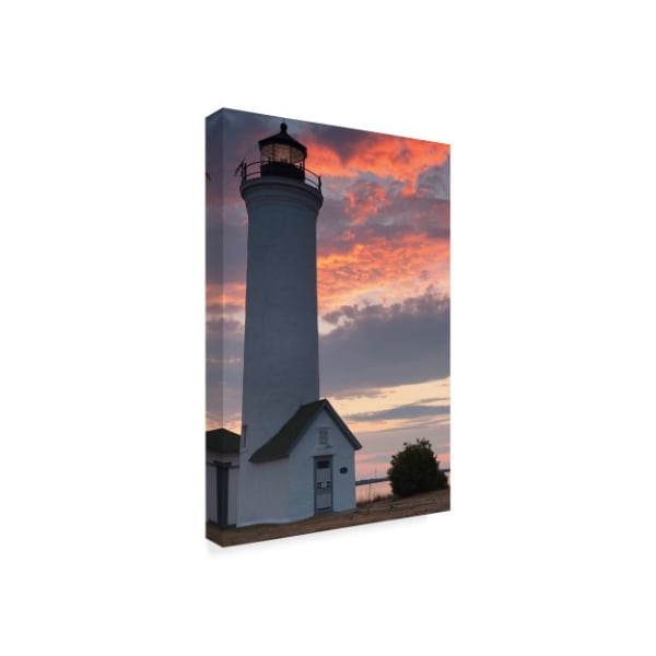 Anthony Paladino 'Tibbetts Lighthouse At Dusk' Canvas Art,30x47